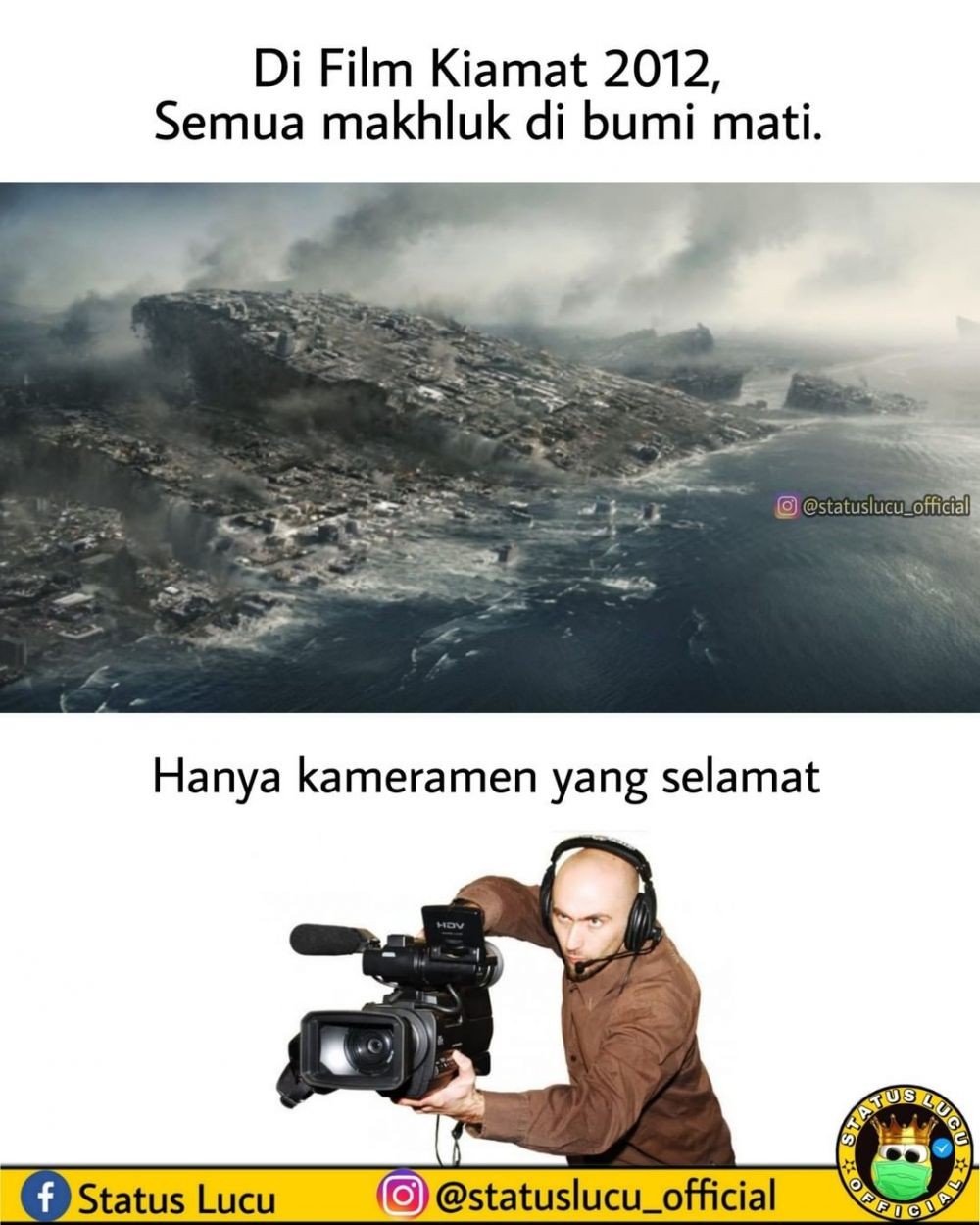 Meme kocak tentang kameramen ini bakal bikin kamu cengar cengir